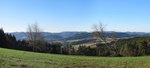 Panorama pastvin a kopců na Slovensku 